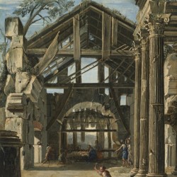 The Nativity in an Ancient Ruin